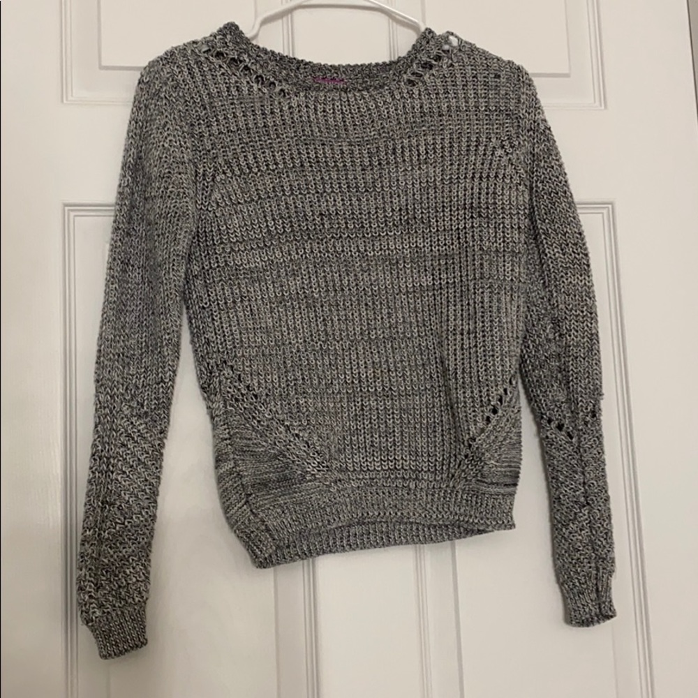 Aqua Gray Sweater